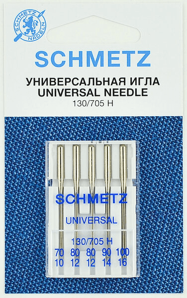 Иглы Schmetz универсальные (70x1, 80x2, 90x1, 100х1), 5 шт в Ефремове